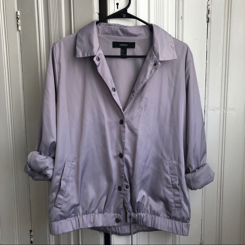 NWOT lavender bomber